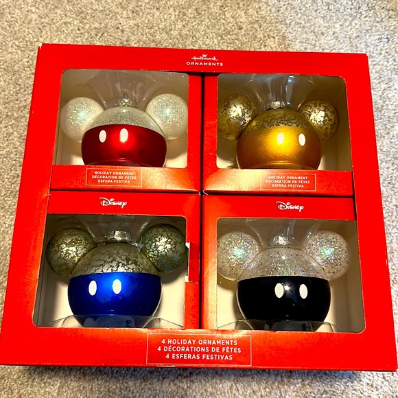 Disney Holiday Hallmark Disney Ornament 4 Pack Poshmark